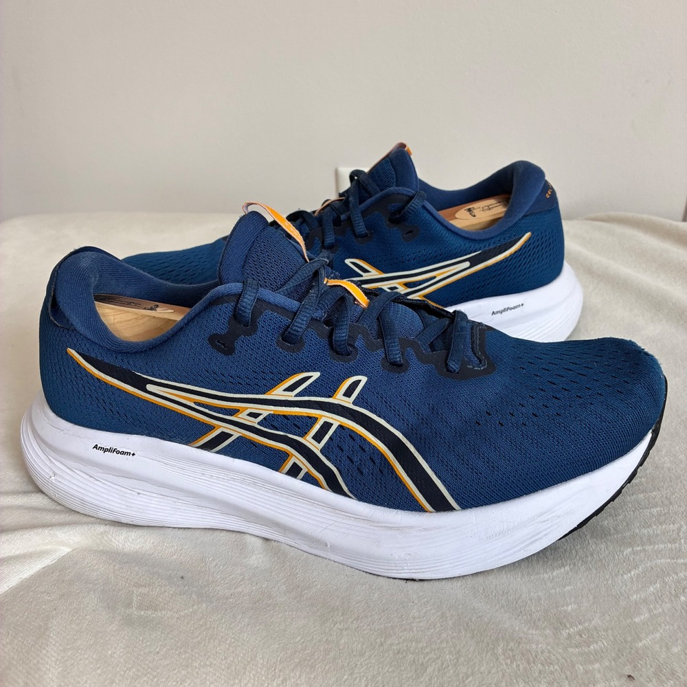 ASICS Gel-Excite 11 Mens Running Shoes Blue Orange Extra Wide 1011C079 Size 11